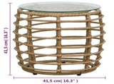 Bistro Set Oak, Black, Transparent 48583