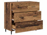 Sideboard Old Wood 69.5 x 34 x 90 cm Engineered Wood and Iron 881513