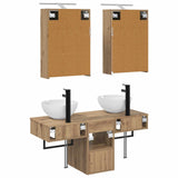 Bathroom Cabinet Set 5 pcs Artisan Oak Engineered Wood 3406286