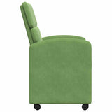 Dining Chairs with Wheels 2 pcs Light green 58 x 65 x 98 cm 42017878