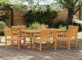 Garden Chairs 6 pcs Natural Solid Acacia Wood 3416307