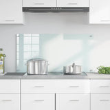 Kitchen Backsplash Milk 100 x 50 cm Tempered Glass 42018018