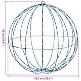 Ball with 192 LEDs Cold white 60 cm Metal 42019116