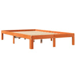 Bookcase Bed without Mattress Wax Brown 120x200 cm Solid Wood Pine 3324387