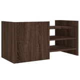TV Cabinet Brown Oak 80x35x40 cm Engineered Wood 848373