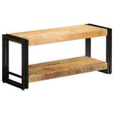 Tv Stand Natural wood Solid Mango Wood and Powder-Coated Iron 247808