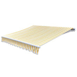 275558 Folding Awning Manual Operated 300 cm Yellow/White
