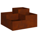 Garden Planter Rusty 100 x 100 x 48 cm Weathering Steel 865854