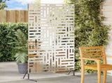 Privacy Screen Grey 100 x 50 x 180 cm Steel 868553