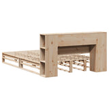 Bookcase Bed without Mattress 140x190 cm Solid Wood 3323896