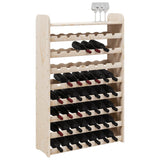 Wine Rack with Top Board 72.5x25x111.5 cm Solid Wood Pine 4007562