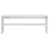 TV Cabinet High Gloss White 100x40x40 cm Engineered Wood 861118