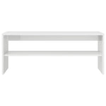 ZNTS TV Cabinet High Gloss White 100x40x40 cm Engineered Wood 861118