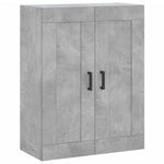 Highboard Concrete Grey 69.5x34x180 cm Engineered Wood 3199685