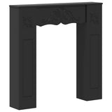 Fireplace Surround Black 102 x 20 x 102 cm Engineered Wood 8006634