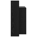 Desk with Shelf Black Oak 100 x 40 x 90 cm Engineered Wood 869315
