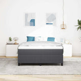 Platform Bed Frame Dark Grey 140 x 200 cm Fabric 3337413