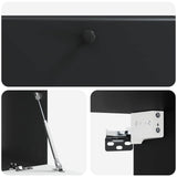 Wall-Mounted TV Cabinet 98 x 41 x 30 cm Black Engineered Wood 899206
