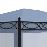 Gazebo with Mesh Screens 3x4 m Anthracite Steel 48057