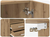 Storage Cabinet with Shelves Artisan Oak 70 x 42.5 x 225 cm 3446671