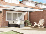 Retractable Awning White 350 x 250 cm Polyester and Aluminium 3330361