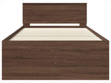 Daybed Manual Brown Oak and Black 100 x 200 cm Engineered Wood 3408521
