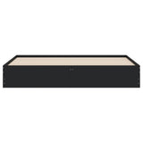 Bed Frame with Drawers without Mattress Black 200x200 cm 3207246