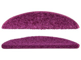 Stair mats Rectangular 15 pcs Violet 56 x 17 x 3 cm 133897
