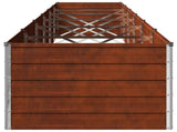 Raised Garden Bed Rusty 600 x 80 x 55 cm corton 8006457