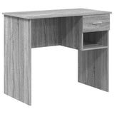 Desk with Drawer Grey Sonoma 90 x 49 x 75 cm Engineered Wood 869271