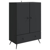Sideboard with Drawer Black 66 x 34.5 x 95 cm Engineered Wood 895586
