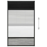 Plisse Insect Screen for Windows Aluminium 80x160 cm with Shade 148685