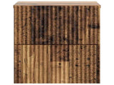 Wall-Mounted Bedside Cabinet 2 pcs Old Wood 33 x 34.5 x 40 cm 898482