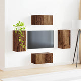 TV Cabinet Set 4 pcs Old Wood Engineered Wood 3409157