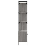 Bookcase with Door Grey Sonoma 44.5x30x154.5 cm Engineered Wood 833356