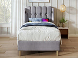 Upholstered Single with USB and Type-C Charging, Frame with Wooden Slatted Frame, Teenager N601P288477G