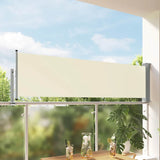 Patio Retractable Side Awning 80x300 cm Cream 48359