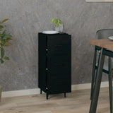 Sideboard Black Engineered wood Medium Sideboard Rectangular 812349