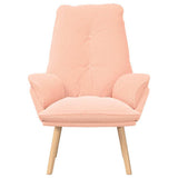 Armchair Pink 69 x 74 x 93 cm Sherpa Fabric 42001846