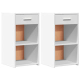 ZNTS Bedside Cabinets 2 pcs White 35x34x65 cm Engineered Wood 840577