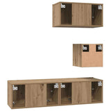 TV Cabinet Set 4 pcs Artisan Oak Engineered Wood 3393149