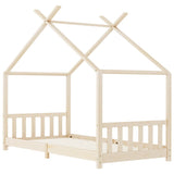Kids Bed Frame Solid Pine Wood 90x200 cm 283366