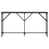 Console Table Brown Oak 140x23x75 cm Engineered Wood 837776