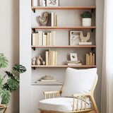 Wall Shelf 80x30x2 cm Untreated Solid Wood Oak 363542