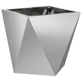 Planter 2 pcs Silver 30 x 30 x 30 cm Galvanised Steel 883819