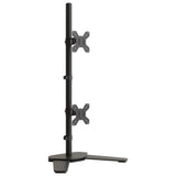 Dual Monitor Stand Black Steel VESA 75/100 mm 358007