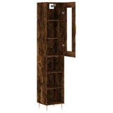 Highboard Smoked Oak 34.5x34x180 cm Engineered Wood 3199358