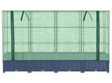 Raised Bed with Greenhouse Cover Rattan Look 160x40x138 cm 4015830