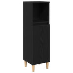 Bathroom Furniture Set with Drawer 3 pcs Black 30 x 30 x 180 cm 3333090