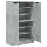 Shoe Cabinet Concrete Grey 59x35x100.5 cm Engineered Wood 811443
